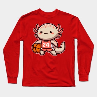 Cute axolotl Basketball Long Sleeve T-Shirt